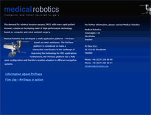 Tablet Screenshot of medicalrobotics.se